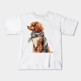 Winter dog Kids T-Shirt